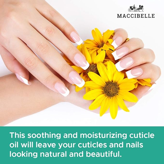 Maccibelle Pure Cuticle & Nail Oil Pen 2ml Heals Dry Cracked Cuticles (Green Tea)