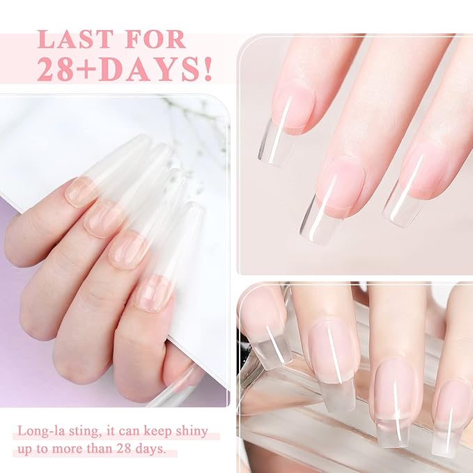 SAVILAND Hema-Free Large Clear Poly Gel: 100g Natural Nail Extension Poly Hard Gels For Starter Salon-Like Strengthener Long Lasting Poly Nail Gel for Beginner & Professional DIY at-Home