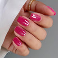 JMEOWIO Semi Cured Gel Nail Strips Dark Red Gel Nail Stickers Nail Supplies Nail Art Design Decoration Accessories