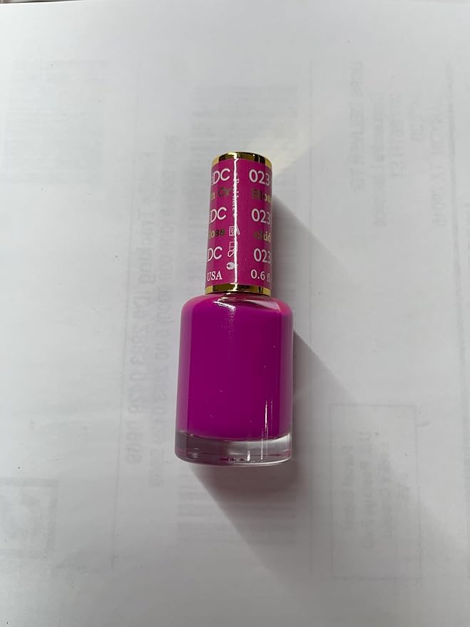 DND DC Gel Polish Set, Purple Collection, UV/LED Gel Polish and Air Dry Nail Lacquer, Matching Chip-Free Polish Duo, 023 Blossom Orchid, 0.5 Fl Oz