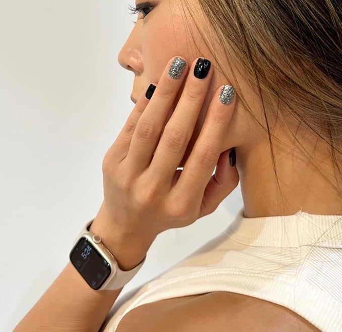 Semi Cured Gel Nail Strips (Black Matter)