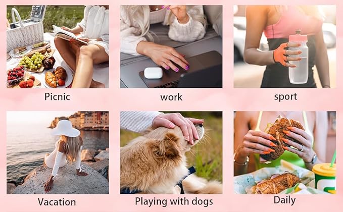 French Tip Press on Nails, 150pcs Square Long Swirl French Gel Nail Tips, Pre-lasting Soak Off Acrylic Fake Nails, No Need to File False Nail Tips Extension for Women Nails, 15Sizes