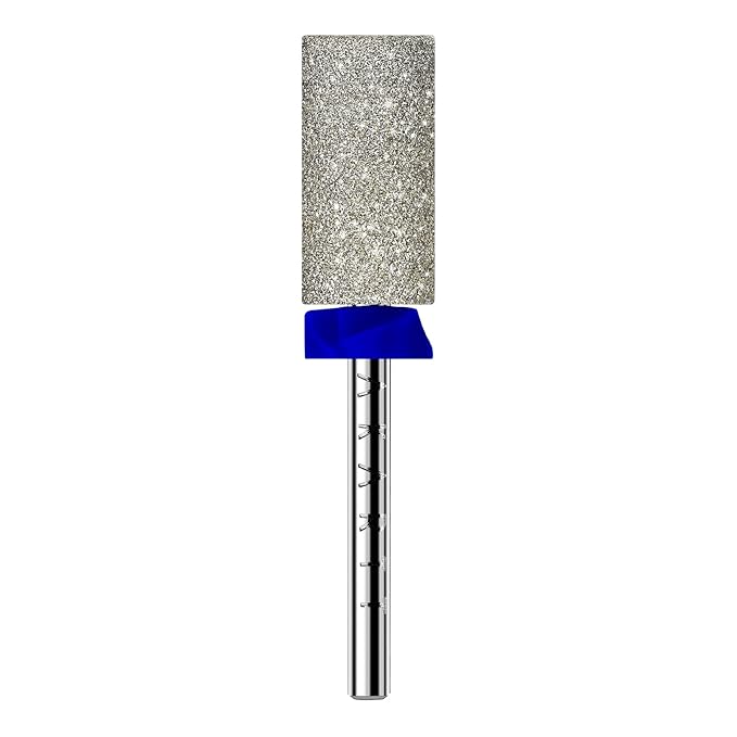 Makartt Nail Drill Bits - Large Barrel Carbide Diamond Sanding Bit for Nails Prep Shaping, Upgrade Drill Tips with Cross Teeth and Dust-Proof Ring for Manicure Salon Cuticle Remove, M #150 Grit