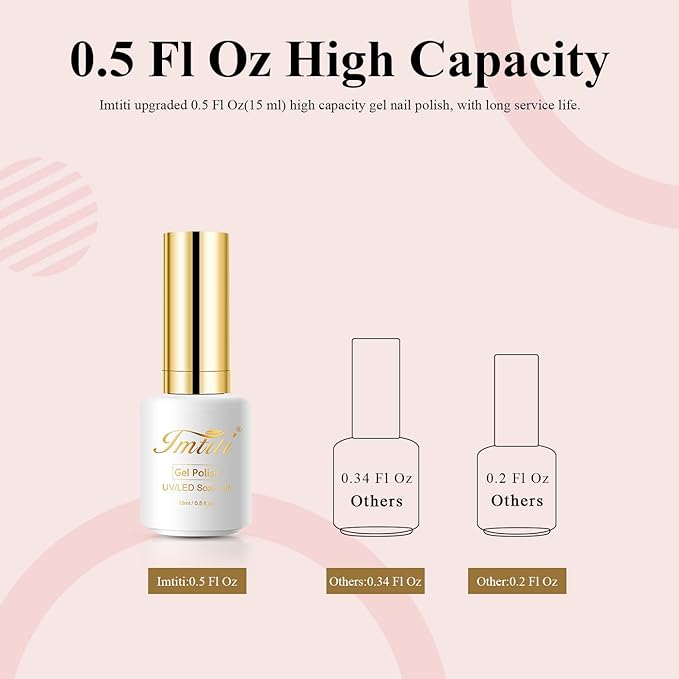 Imtiti Gel Nail Polish, 1 Pcs 0.5 Fl Oz Seal Brown Nude Gel Polish Soak Off LED U V Nail Gel Polish Neutral Gel Nail Polish DIY Nail Art Starter Manicure Salon Gel Nail Kit for Women Girls