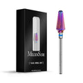 MelodySusie Professional Tornado Nail Drill Bits, 3/32'' Carbide Tungsten Multi-function Bits, Suitable for Manicure Pedicure Cuticle Gel Polishing, Salon Bits, Purple, Series Bit-X, Medium