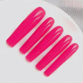 Xxl Press on Nails Square Magenta Handmade Nail for women 10pcs M Size Pattern 1111