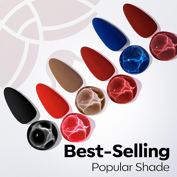 modelones Purple Gel Nail Polish Dark Purple Nail Polish valentine New Year Party Nails Soak Off Nail Art Manicure 15 ML
