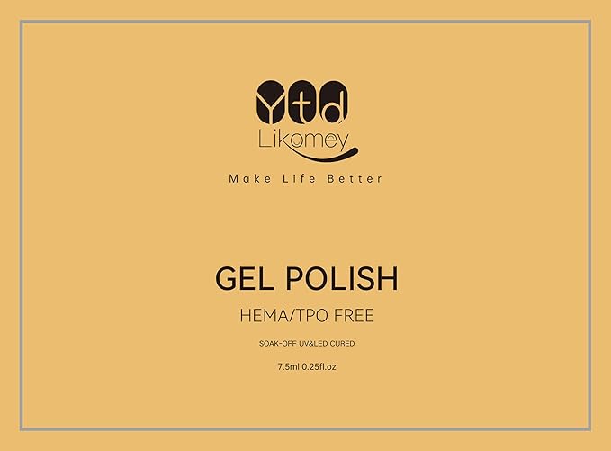 YTD Likomey Reflective Glitter Gel Nail Polish Set,Flash 6 Colors with Base and Top Coat Kit,Fall Winter Brown Gold Red Green Purple Diamond Sparkle Manicure UV Color Nail Varnish,8 Pcs 7.5 ml