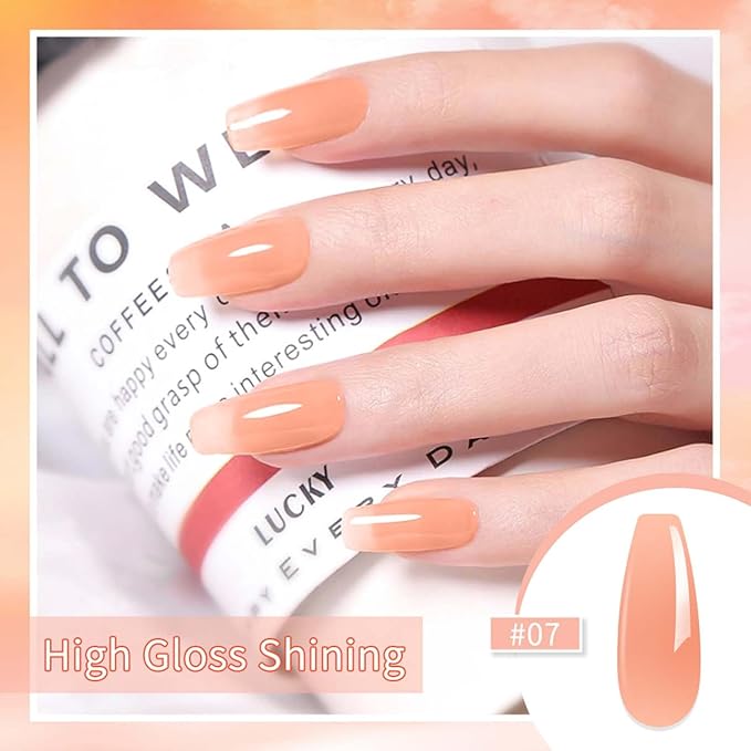 JR 9pcs 15ml Gel Nail Polish Set Black White Pink Series Gel Polish Kit UV LED Soak Off Nail Art Salon at Home DIY Gift A