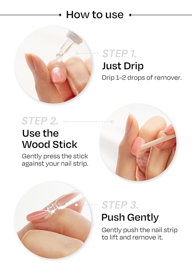 ohora Bundle Set (Classic Chic Duo) - N Addict and N Clean White Semi-Cured Gel Nail Strips, Works with Any UV/LED Lamps, Salon-Quality, Long Lasting, Easy to Apply & Remove