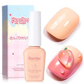 Beetles Peach Gel Nail Polish - Sweetie Peach Pastel Orange Coral Gel Polish, Same Color Same Bottle, Soak Off UV LED Lamp Pastel Nail Art, Long-Lasting Manicure Salon DIY Home Spring Nails