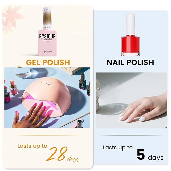 6PCS 18ml Fall Gel Nail Polish Set- Hema Free Amber Chic Jelly Soak off Gel Polish Set with Swatch Board - Yellow Red Brown Translucent Gel Colors Nail Art Manicure Salon DIY at Home for Women Girl