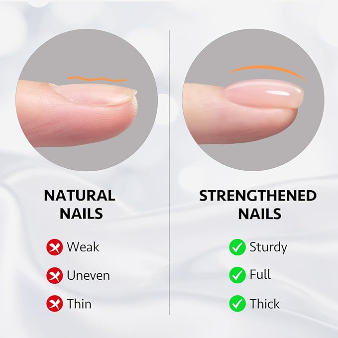GAOY Builder Gel for Nails, 16ml Nail Strengthener in a Bottle, Nail Extension Hard Gel, Soak Off Long Lasting UV Light Cure, 1958 Crystal Pink, Base Coat Top Coat Needed