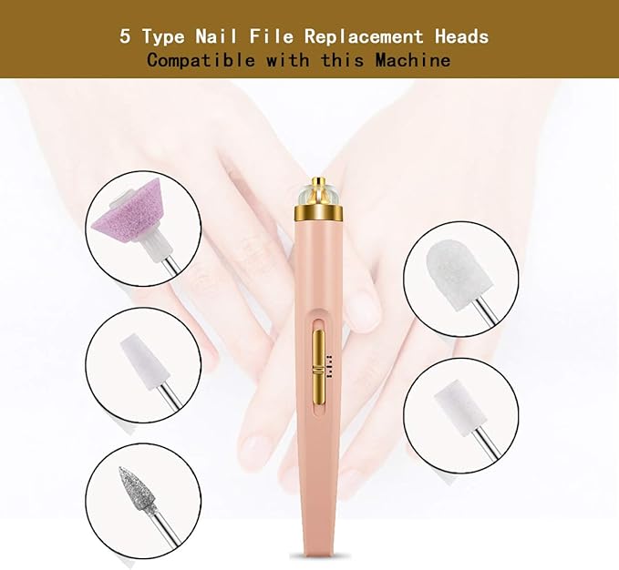 10 Pieces Nail File Replacement Head Refills for Perfect Finishing and Well Touch Salon Nails Electronic Nail File and Full Manicure