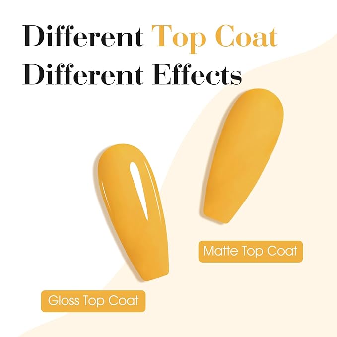 CANNI Yellow Gel Nail Polish, 1Pcs Yellow Gel Polish Color Soak Off U V Nail Manicure Salon DIY at Home