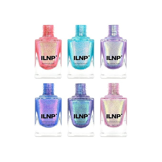ILNP Summer Nights Collection - Iridescent Holographic Nail Polish Set