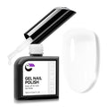 gelike ec Gel Nail Polish White Color Long Lasting for Women False Nail Tips 16ml - High Gloss for Professional Salon Workers Wedding Events with Smooth Brush
