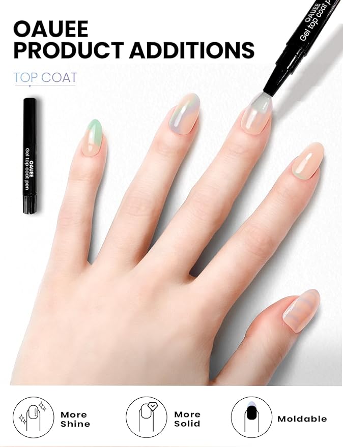 Semi Cured Gel Nail Strips | Built-In Gel Top Coat | UV Light Required | Salon Quality, Easy Application And Removal (Violet Spark ）