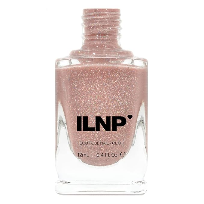 ILNP Sandy Baby - Peach Beige Holographic Sheer Jelly Nail Polish
