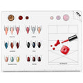 Beaupretty nail coloring pad Acrylic nail training mat Nail art practice mat Silicone Nail Art Stamping Mat Silicone nail stamping mat Silicone nail mat manicure nail polish
