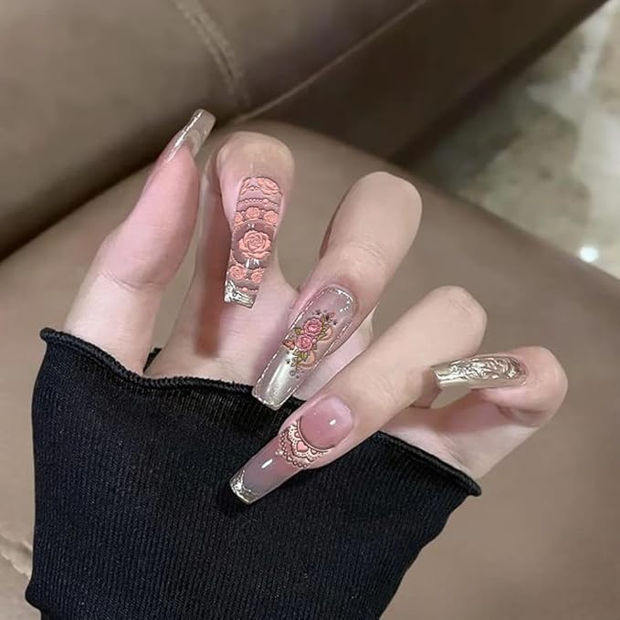 PH PandaHall 3pcs Dog Cat Nail Stamping Plates, Vintage Animal Collar Nail Art Templates Bowknot Heart Flower Stainless Steel Image Plate Art Stencils with Tool for DIY Print Manicures Salon Design