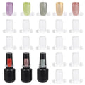 600 Pcs Nail Polish Swatch Clear Nail Color Swatches Rings, Nail Sample Sticks for Nail Art Polish Color Practice