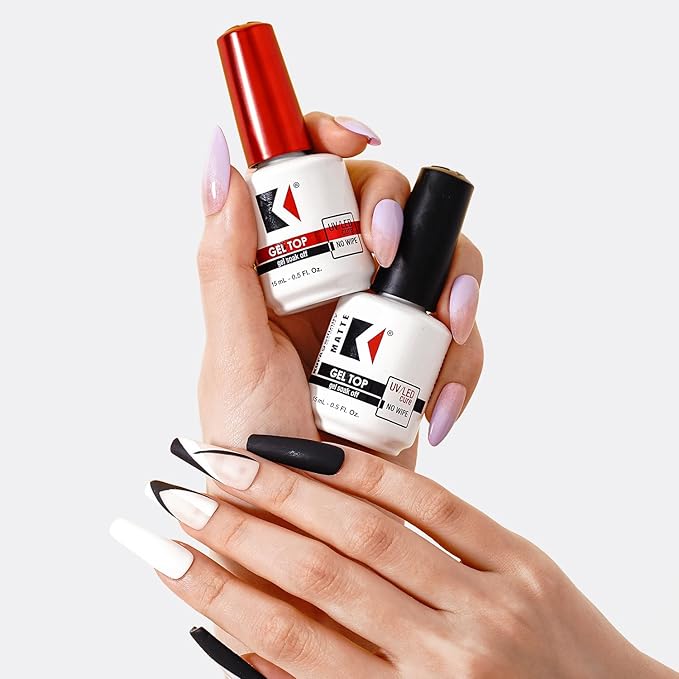 KUPA GelFinity - Soak Off Gel - Top Coat Glossy Finish (No-Wipe) 8.0 Fl Oz