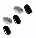 Semi Cured Gel Nail Strips (Black Matter)