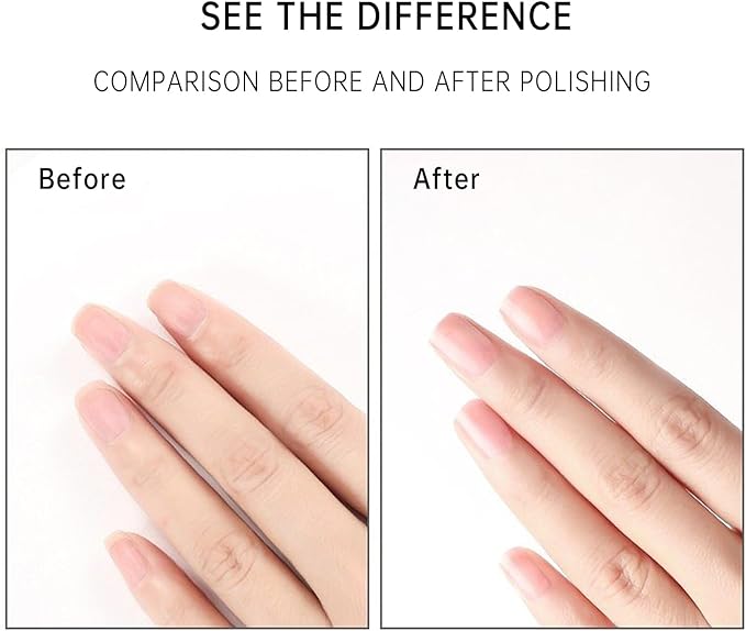 Nail Files and Buffers for Natural Nails Smooth and Polish Gel Surface 400/600/4000 Grit (D-Prism)