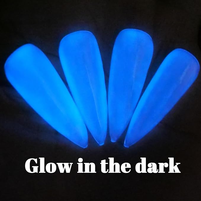 Glow in the dark Clear Gel Nail Polish 10ML Semi-Clear Jelly gel polish Glow Blue Color for nail art design (GP66cCB)