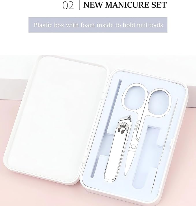 Manicure Set Personal Care Nail Clipper Kit Professional Manicure Pedicure Set Mens Accessories Personal Care Set Nail Grooming Kit Gift Idea Present for Men Women