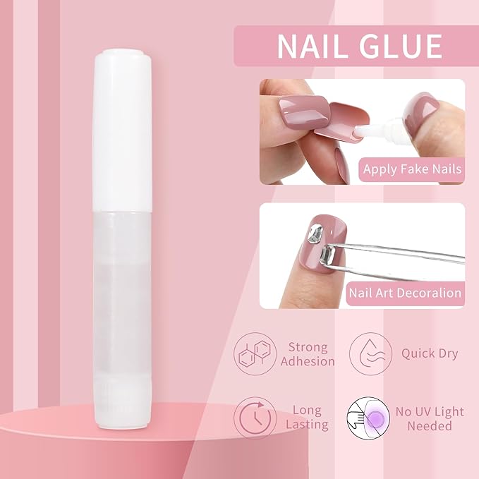Skycloud Red Cat Eyes Press On Nails: 24-Pcs Soft Gel Medium Coffin Nails Kit, 12 Sizes, Reusable Stick Nails