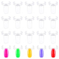 250Pcs Nail Rings Display, Reusable Ring Shape Nail Polish Display for Nails Art Polish Practice White Single Nails Color Swatches Professional Use or Beginner Exercises
