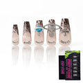 PSYTONE Rhinestones Press on Nails French Coffin Long Bling Fake Nails Nude Acrylic False Nails Full Cover Nails Square Nude Fake Nails Gradient Acrylic Full Cover False Nails for Girls