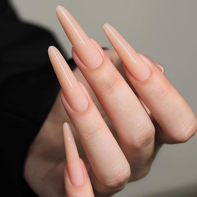 YOKEFELLOW Original Sandwich Nail Dual Form -240Pcs Almond Round Nails Forms with Guide Lines, 15 Sizes Top & Bottom Nails Mold for Builder Gel Nail Extensions