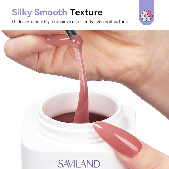 SAVILAND Nutri Ultra Hard Builder Nail Gel: 120 g 5-IN-1 Deep Nude Hard Gel for Nails Extension Builder Base Strengthen Thicken Perfect Nail Apex 3D Nails DIY Manicure
