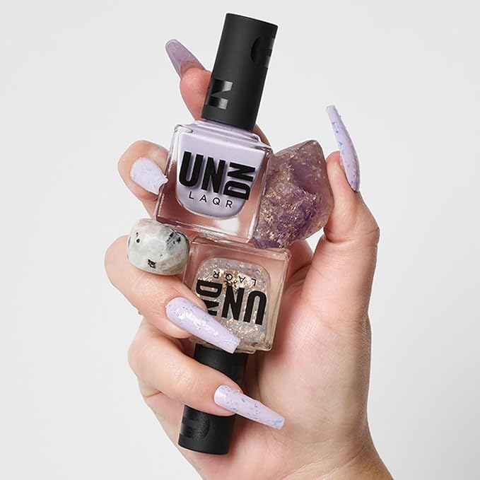 UNDN Vegan Nail Polish - Third Eye - Lavender Purple Nail Polish for Women and Men - Long Lasting, Air Dry, Durable Finish - Cruelty Free - 0.5 oz