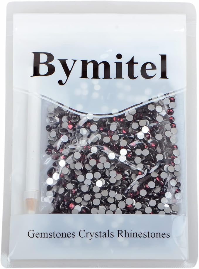 1440PCS Art Nail Rhinestones Non Hotfix Glue Fix Round Crystals Glass Flatback for DIY Jewelry Making with one Picking Pen (ss16 1440pcs, Amethyst)