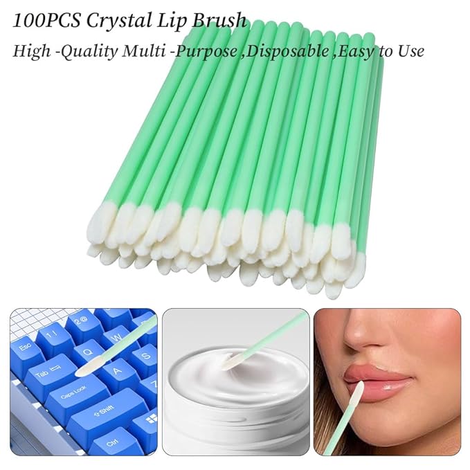 300 Pack Disposable Spoolies Brushes Sets Mascara Wand Lip Brushes Cotton Swab for Eyebrow Eyelash Extension Tattoo Lipstick Applicator