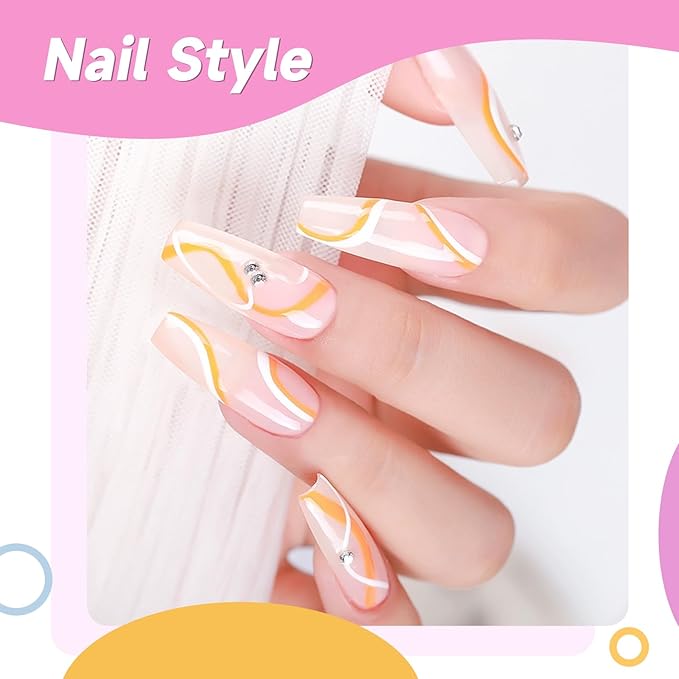 TWOEIGHT Gel Nail Polish Liner Nail Art 12 Colors 8ml UV Lamp Soak-off Polishes Pigmented Red Pink Glitter Built Thin Brush in Bottle Manicure DIY at Home Salon Quality Gift for Women for Mom