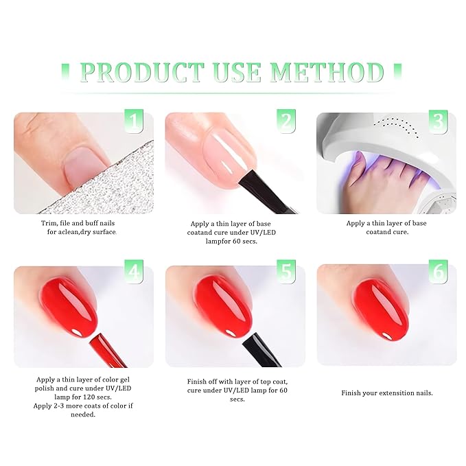 15ml Mint Green Gel Nail Polish, Teal Gel Polish, Turquoise Color Same Color Same Bottle, High Gloss U V Soak Off Nail, DIY Sparkle Manicure Salon