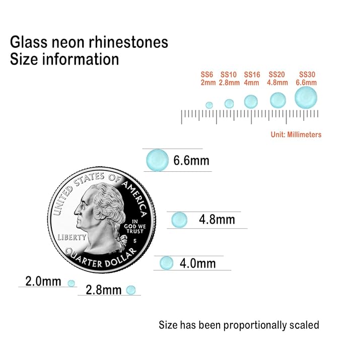 Flatback Glass Rhinestones,Bedazzler Gems Non Hotfix Crystal Rhinestones for Crafts Nail Charms Clothes Tumblers,Eggshell Blue Neon,Mixed Size,35g