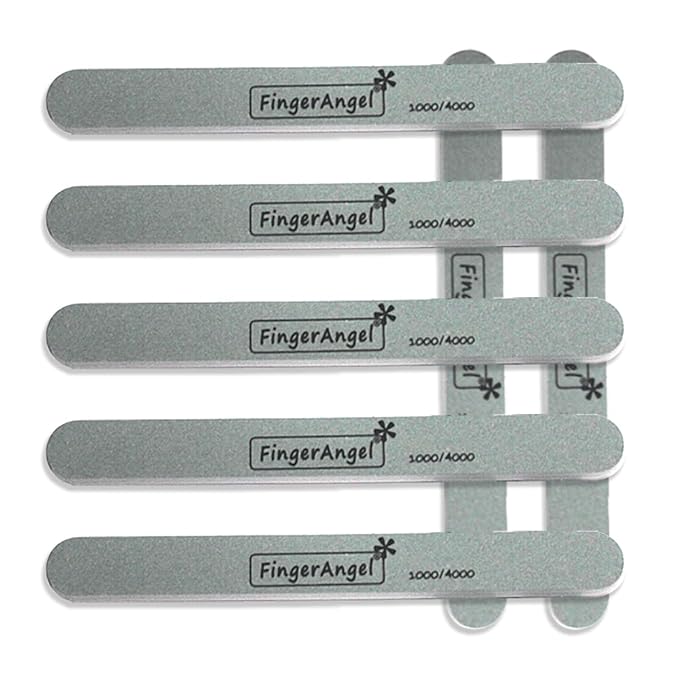 20PCS Nail File Polisher Smooth and Shiny Nail Buffer for Natural Nails Cushion Nail File 1000 and 4000 Grit