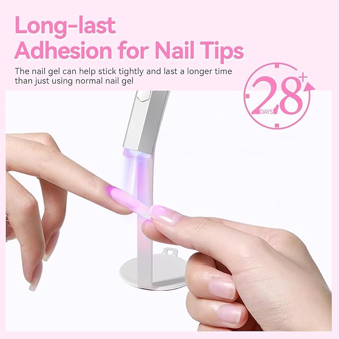 Born Pretty 15ml Nail Dehydrator and Nail Tips Glue Set, Not Chip or Peel and Long Lasting for Nails Art