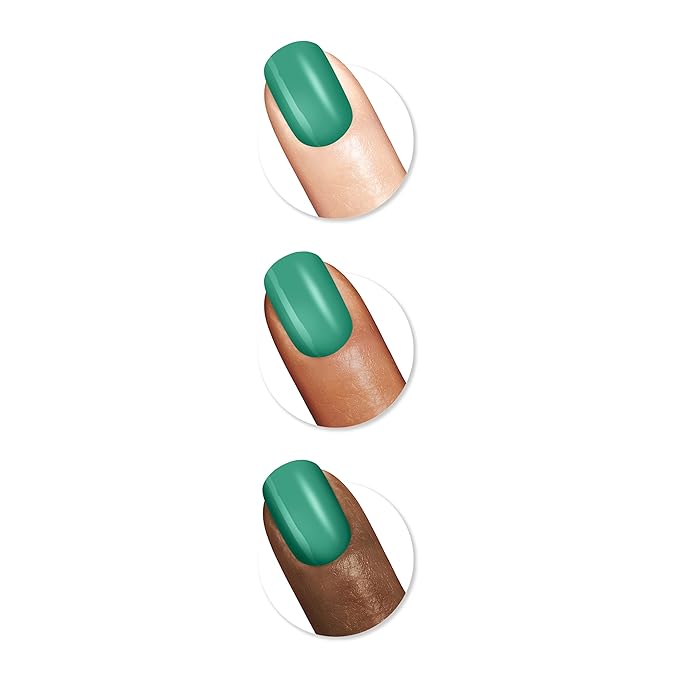 Sally Hansen Good. Kind. Pure. Nail Polish | Plant-Based, Vegan, 16-Free Formula | Opaque, Shiny | 377 Thyme Off | Bright Green Nail Color
