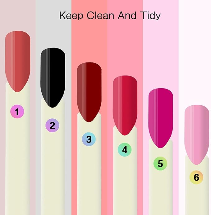 100 ps Fan-Shaped Nail Swatch Sticks with Number Stickers, Practice Nail Tips, Color Display Wheel, Sample Tips Sticks. (Natural)