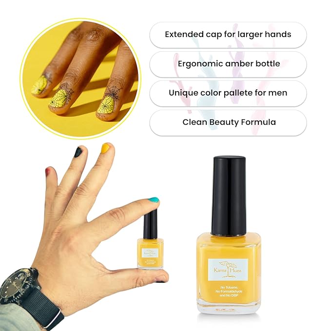 karma organic Natural Men's Nail Polish – Non Toxic Nail Art, Vegan Cruelty-Free (Catcher)