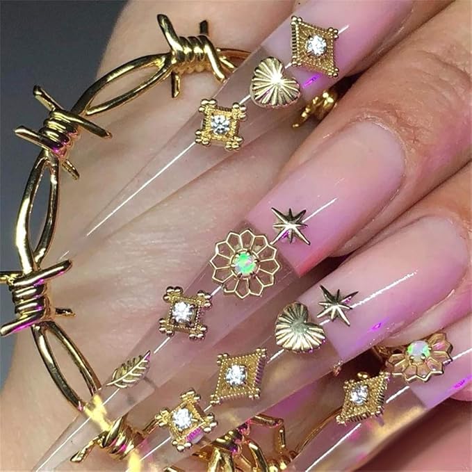 240Pcs XXL Extra Long Stiletto False Nail Tips Clear Natural Half Cover Nails Fake Tip Sharp End 10 Sizes Acrylic Fake Nail with Bag for DIY Nail Salons Manicure Supply
