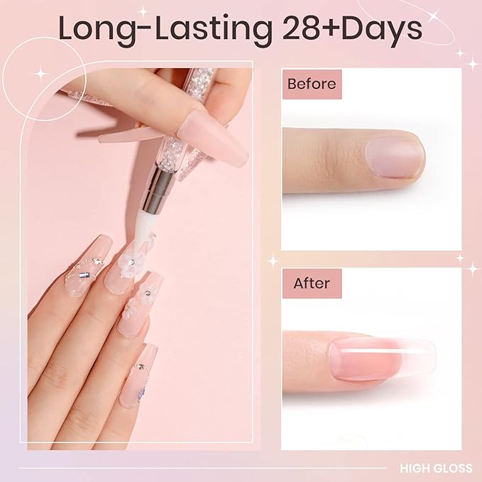 Solid Builder Gel for 3D Nail Art Gel Non-Sticky Hand 3D Sculpture Nail Gels Clear Hard Gels for Nails Extension Carving Modeling Nails Art Polish, Clear White Nude 3 Colors
