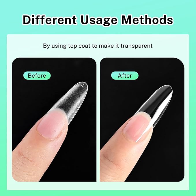 JODSONE Oval Fake Press on Nails Pre-shape Round Gel for Full Cover Acrylic Round Oval Full Nail Tips 12 Sizes 360Pcs for DIY at Home